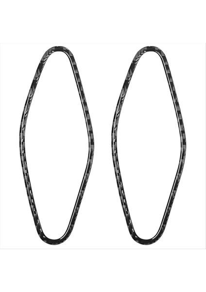 Gerçek Yumuşak Karbon Fiber Çıkartma Araba A-Fillar Hoparlör Paneli Iç Döşeme Aksesuarları Soldan Sürücü (Yurt Dışından)