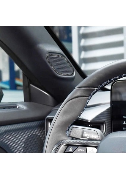 Gerçek Yumuşak Karbon Fiber Çıkartma Araba A-Fillar Hoparlör Paneli Iç Döşeme Aksesuarları Soldan Sürücü (Yurt Dışından) modelleri
