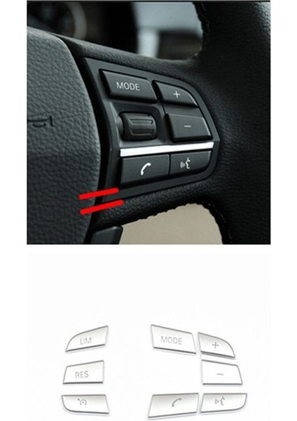 7pcs Araç Direksiyon Simidi Düğmesi Anahtarı Kapak Bmw 1 2 3 4 5 7 Serisi Gt3 Gt5 X3 X5 X6 F10 F20 F30 E70 (Düşük Eşleşme) (Yurt Dışından) fiyatları