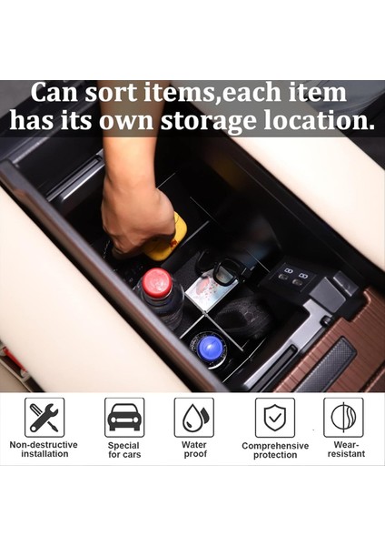 Toyota Sienna Için 2021 2022 2023 Merkez Konsol Organizatör Bölücü Koltuk Bölücüler Tepsisi Iç Aksesuarlar (Yurt Dışından) indirimleri