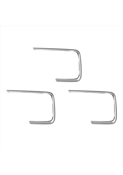 3x Araç Sürücüsü Yan Depolama Kutusu Kapak Trim Şeridi Honda Hrv Hr-V Vezel 2021 2022 Rhd Iç Modifikasyon Gümüş (Yurt Dışından)