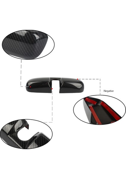 Karbon Fiber Evrensel Dikiz Oda Ayna Kapak Civic Ep3 Fd2 Için Iç Aksesuarlar (Yurt Dışından) fırsatları