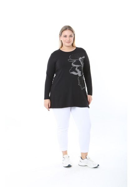 Kadın Büyük Beden Desenli Taş Baskılı Tunik fırsatları