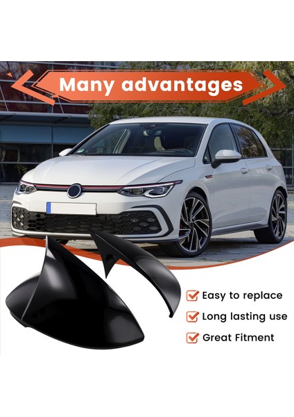 Yan Ayna Kapakları Kapaklar 5H0857537 5H0857538 5H1857507 5H1857508 Volkswagen Golf Için 8 Mk8 Dikizle Bakış Ayna Muhafazası (Yurt Dışından) indirimleri