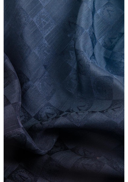 %57 Ipek %43 Pamuk Degrade Desenli Buz Mavisi Renkli Şal - 70X190 Dikiş Tipi Italyan Dikişli fırsatları