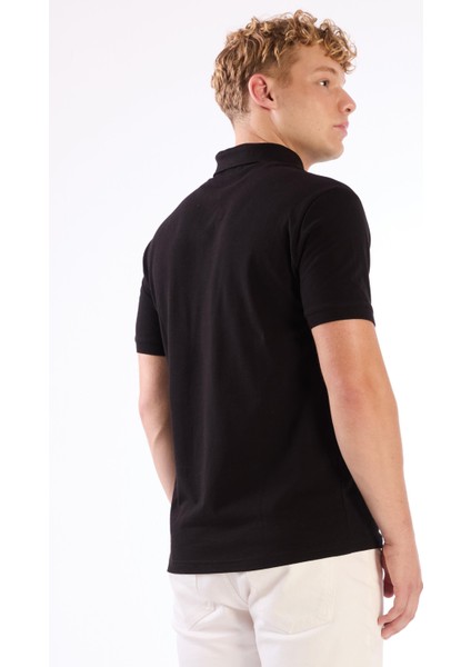 Siyah Düz Erkek T-Shirt - Slim Fit modelleri