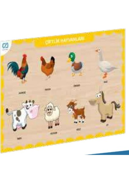 Ahşap Çiftlik Hayvanları Eğitici Set