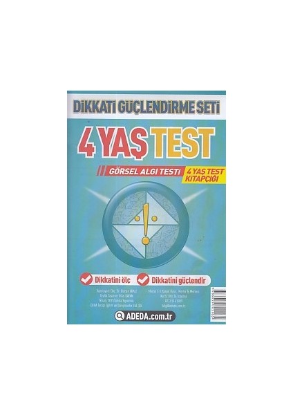 Dikkati Güçlendirme Seti 4 Yaş Test