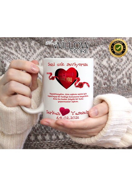 Sevgililer Günü,sevgiliye Özel,aşk,sevgi Porselen Kupa BARDAK-103