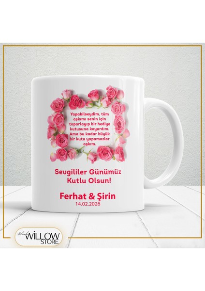 Sevgililer Günü,sevgiliye Özel,aşk,sevgi Porselen Kupa Bardak-39