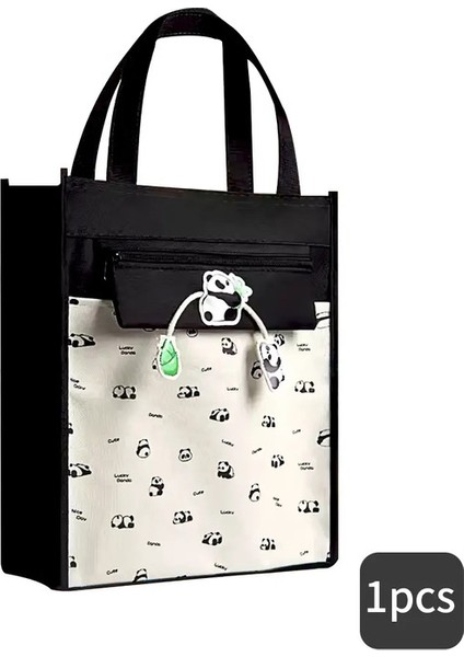 Büyük Kapasiteli Çanta Taşınabilir Dosya Çanak Çantası Öğrenci Çok Fonksiyonlu Çanta Kitapları Koruma Testi Kağıt Kırtasiye Eğitimi Depolama Bagcolor: Siyah (Yurt Dışından)