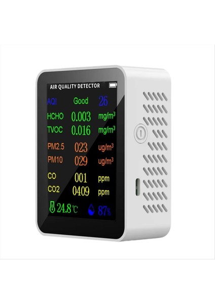 Iç Mekan Hava Kalitesi Dedektörü Alarm Hava Kalitesi Test Cihazı Kapalı B ile Yüksek Hasta Gerçek Zamanlı Taşınabilir 10&#39;lu Monitör B (Yurt Dışından)