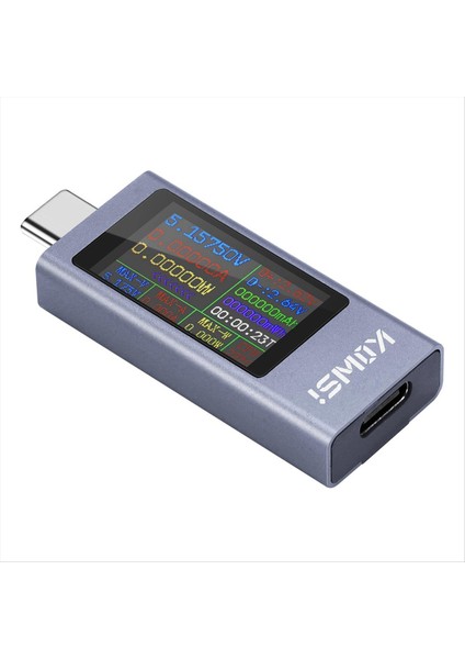 Kowsi USB C Test Cihazı Güç Ölçer, Büyük Renkli Ekranlı Dijital Multimetre, Voltaj ve Şarj Cihazları Için Mevcut Test Cihazı, Güç Bankaları (Yurt Dışından)