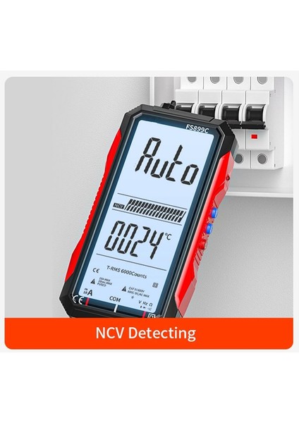 Dijital Multimetre 6000 Sayımlar Gerçek Ac/dc Ammetre Voltmetre Oto Sıcaklığı Ohm Hz Kapasitans Diyot Ncv Metre (Yurt Dışından)