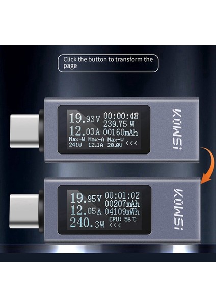 Kowsi 11 In 1 Tip-C Test Cihazı Dc Dijital Voltmetre Amperimetro Akım Voltaj Ölçer Amp Volt Ammetre Dedektörü (Yurt Dışından) modelleri