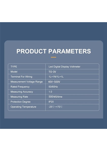 Tomzn Din Rayı 18MM Voltaj Ölçer Ac 40-500V Üç Faz Modüler Voltmetre Göstergesi LED Dijital Ekran Dedektörü, Beyaz (Yurt Dışından) fırsatları