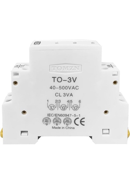 Tomzn Din Rayı 18MM Voltaj Ölçer Ac 40-500V Üç Faz Modüler Voltmetre Göstergesi LED Dijital Ekran Dedektörü, Beyaz (Yurt Dışından) indirimleri