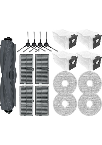 Dreame L40 Ultra AE/L40S Ultra CE/D20 Ultra Parçaları Ana Yan Fırça Filtre Paspas Bezi Toz Torbası Aksesuarları (Yurt Dışından)