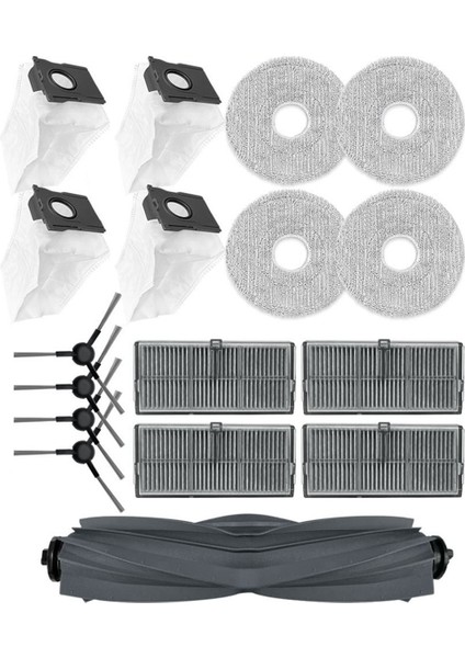 Dreame L40 Ultra AE/L40S Ultra CE/D20 Ultra Parçaları Ana Yan Fırça Filtre Paspas Bezi Toz Torbası Aksesuarları (Yurt Dışından) modelleri