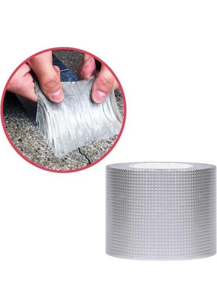 Buffer® Yüksek Sıcaklık Dayanan Su Geçirmez Çatı Boru Duvar Çatlak Onarıcı Yapışkan Bant Folyo 5 cm fırsatları