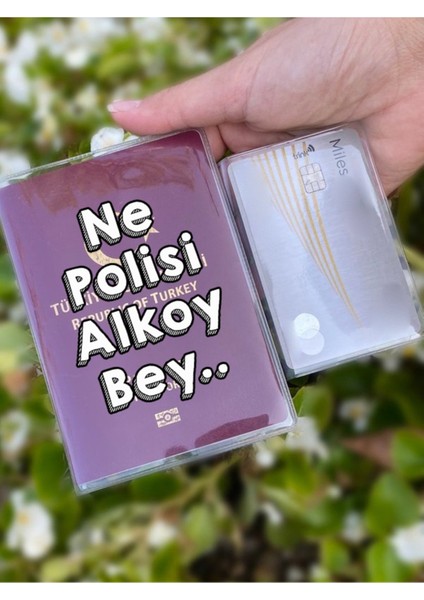 Ne Polisi Desenli Universal Şeffaf Pasaport Kılıfı Model Tüm Ülke Pasaportlarına Uygun