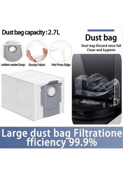 Roborock Saros 10/s9 Maxv ULTRA/S90VER/G30/A1460RR Elektrikli Süpürge Aksesuarları Ana Silindir Yan Fırça Paspas Bezi (Yurt Dışından) fiyatları