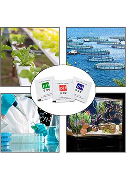 18 Paket Ph Metre Tampon Çözeltisi Toz 6.86/4.00/9.18, Ph Kalibrasyon Çözeltisi Paketleri Hassas Ph Metre Için (Yurt Dışından) fırsatları