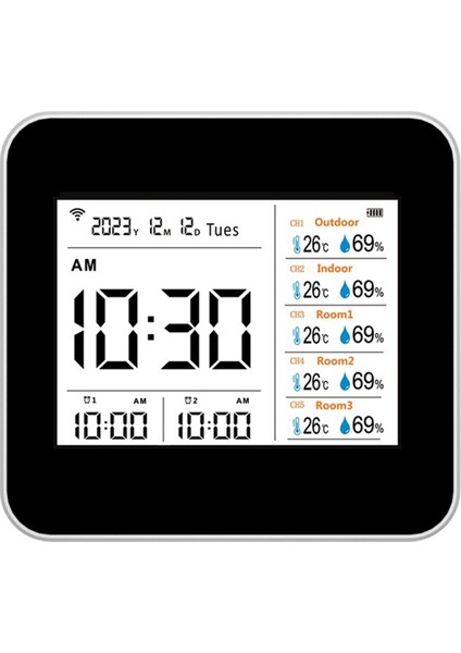 2C012,13 1 Tava Wifi Hava Kalitesi Dedektörü Co2, Co, Pm2.5 Formaldehit Tvoc Sıcaklığı ve Nem (3 Köle Birimi Ile) (Yurt Dışından) fiyatları