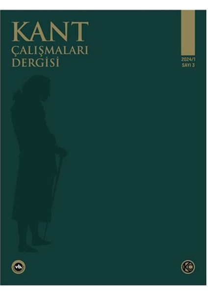 Kant Çalışmaları Dergisi Sayı 3 - 2024