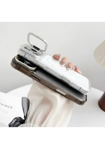 iPhone 17 Promax Magsafe Özellikli Şeffaf Metal Tuşlu Metal Kamera Korumalı Premium Kılıf fırsatları