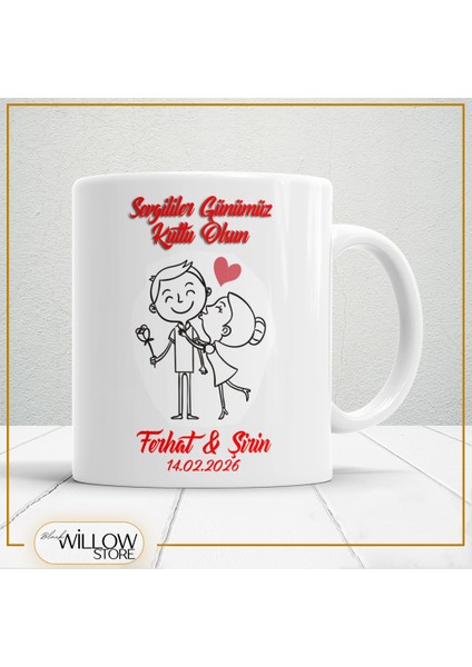 Sevgililer Günü,sevgiliye Özel,aşk,sevgi Porselen Kupa Bardak-40