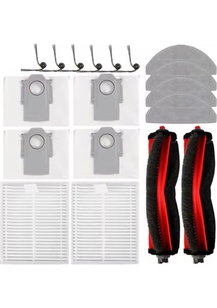 18 Adet Roborock Q7 M5 + /q7 L5 + /q7 Tf + /Q7T + Artı Yedek Parçalar Vakum Fırça Filtre Paspas Bezi Toz Torbası (Yurt Dışından) modelleri