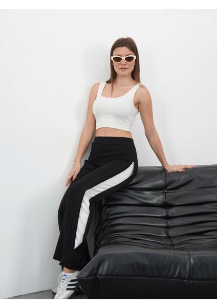 Yandan Katlamalı Pantolon Siyah modelleri