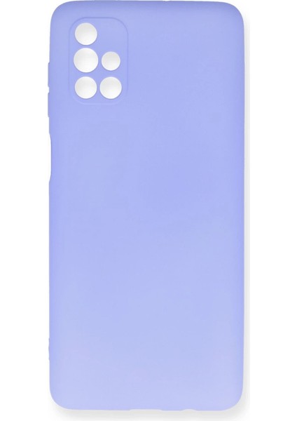 Samsung Galaxy M51 Kılıf First Silikon - Lila