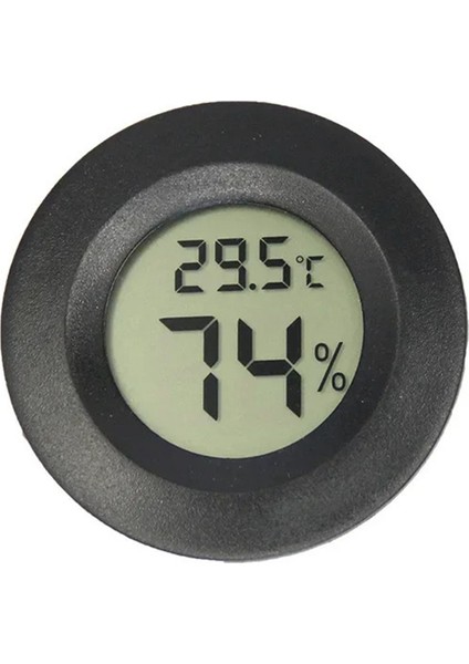 8pcs Mini LCD Dijital Termometre Higrometre Dondurucular Için Yuvarlak Sıcaklık Nem Sensörü Şarap Soğutucu Sürünme Evcil Hayvan Kutusu (Yurt Dışından) fiyatları