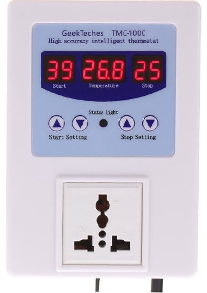 TMC-1000 Dijital Sıcaklık Denetleyicisi Akıllı Yüksek Doğruluk Isıtma Soğutma Sensörü Temp Kontrolü Termostat Abd Fiş (Yurt Dışından) fiyatları