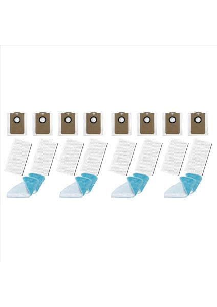 8x Lıectroux G7 Vakum Yedek Parça Aksesuarları Hepa Filtre Paspas Bezi Toz Torbası (Yurt Dışından)