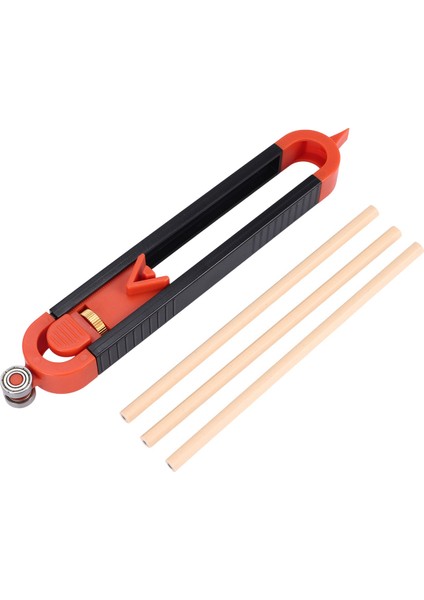 Kalem Için Kilitli Kontur Ölçüm Aracı - Ahşap Scribe Aracı Kenar Köşe Ölçüm Profili 3 Kalemle Duplicator (Yurt Dışından) fırsatları
