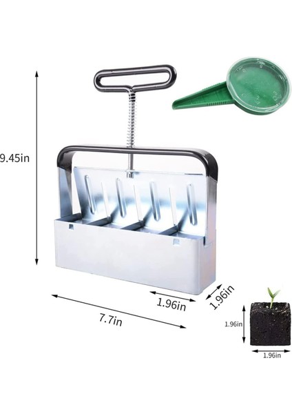 Toprak Bloker, 4pcs Hücre Toprak Blok Üreticisi, Rahat Saplı Tohum El Bloğu Üreticisi, Bahçe Engelleme Araçları (Yurt Dışından) fiyatları