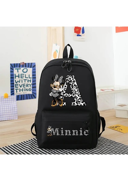 Minnie Mouse Disney Kız Erkekler Karikatür Sırt Çantası Anime Sırt Çantası Nefes Alabilen Öğrenci Okul Çantası Aşınma Dalı Tuval Çantası Çocuk Hediyesi: MLS3043 Para Çantaları (Yurt Dışından)