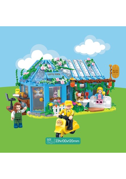 Eğitici Bloklar Kahve Evi 642 Parça Yapı Seti