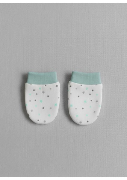 %100 Pamuklu 2'li Eldiven Seti - Beyaz / Yıldızlar fiyatları