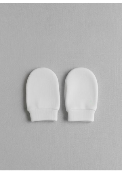 %100 Pamuklu 2'li Eldiven Seti - Beyaz / Yıldızlar modelleri