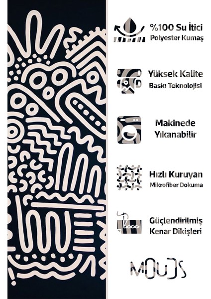 Banyo Perdesi, Ritmik Izler Desenli Duş Perdesi, Küvet Perdesi, Halka Hediyeli 175X200CM Bp-91 modelleri