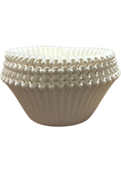 Muffin Kağıt Kek Kapsülü Ince Beyaz Büyük 100 Lü modelleri