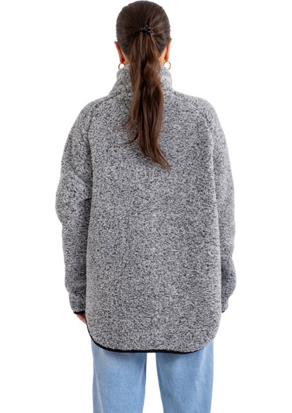 Boydan Fermuarlı Teddy Peluş Mont Kadın - C508 fiyatları