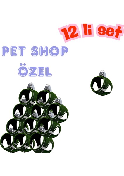 12’lı Set Air Mesh Antibakteriyel L Gögüs Tasması Haki