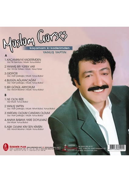 Müslüm Gürses - Kaçamam Ki Kaderimden (Plak) fiyatları
