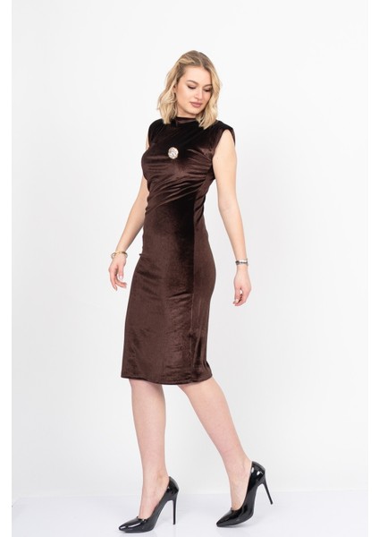 Velvet Sculpt Draped Evening Dress – Kadife Drapeli Premium Gece Elbisesi 50348 modelleri