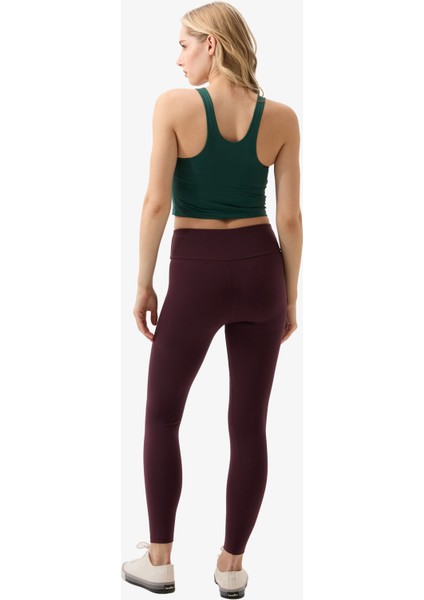 Kadın Toparlayıcı Spor Tayt 70595 - Bordo indirimleri